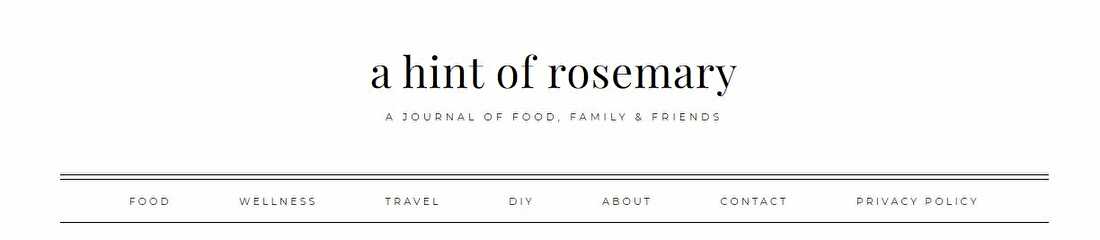 a hint of rosemary