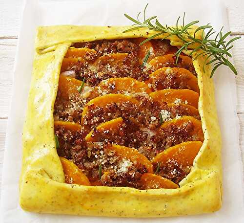 Butternut Squash and Italian Sausage Galette