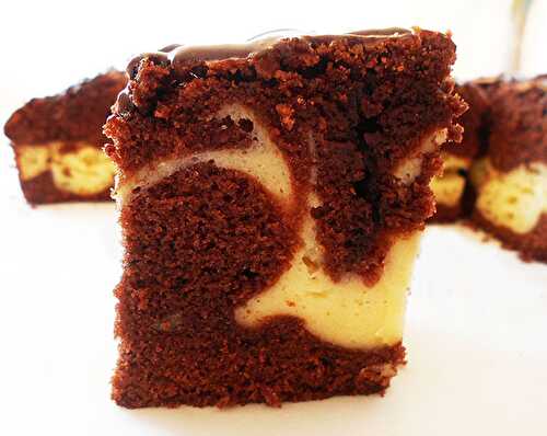 Cheesecake Brownies Marble Squares