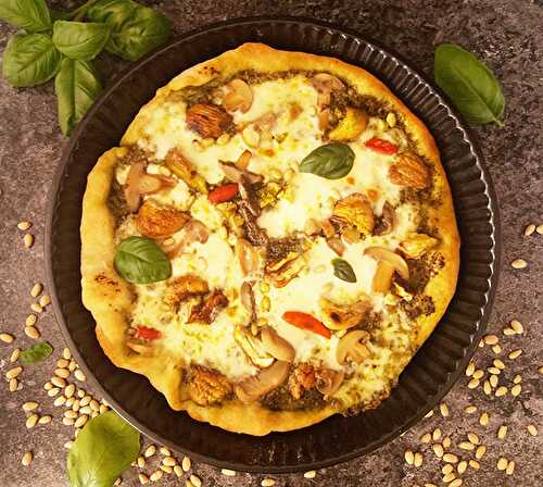 Roast Chestnut Pizza with Pine Nuts