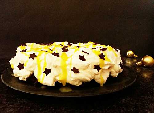 Triple Eggnog Chocolate Cake