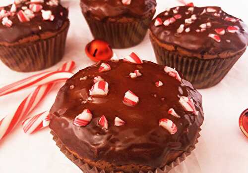 Peppermint Brownie Muffins