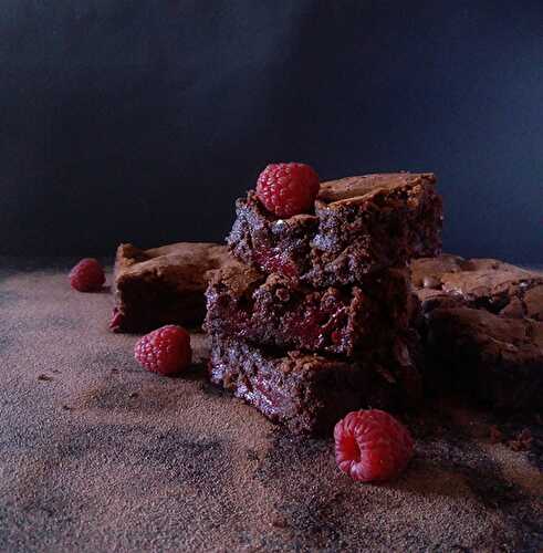 Raspberry Fudge Brownies