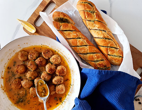 Chicken Piccata Meatballs
