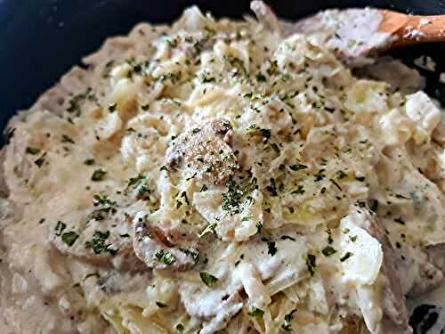 Cabbage Alfredo