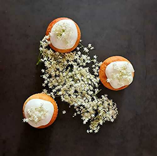 Lemon Cupcakes with Elder flower Cream Cheese Frosting