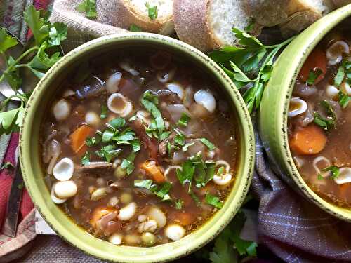 The best beef barley soup