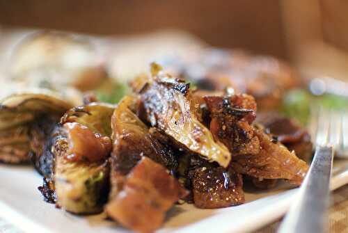 Glazed brussels sprouts