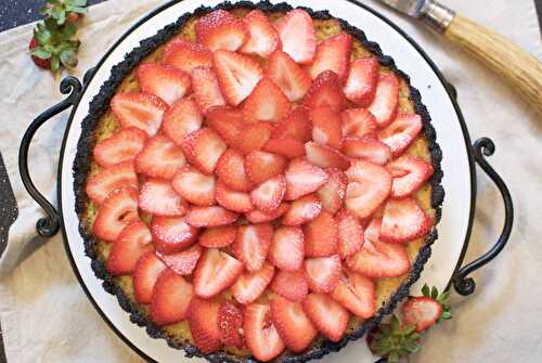 Mascarpone tart with strawberries