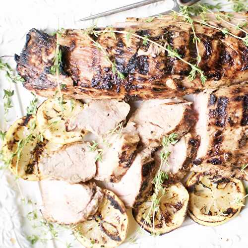 Herb grilled pork tenderloin