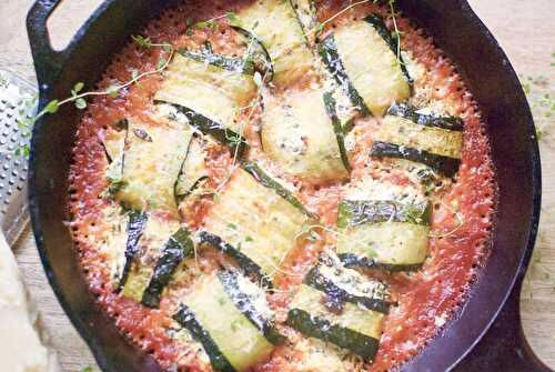 Zucchini involtini with swiss chard & ricotta