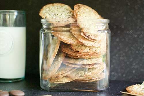 Chocolate lace sandwich cookies