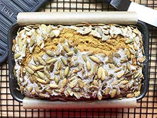 Pumpkin bread with salted maple butter