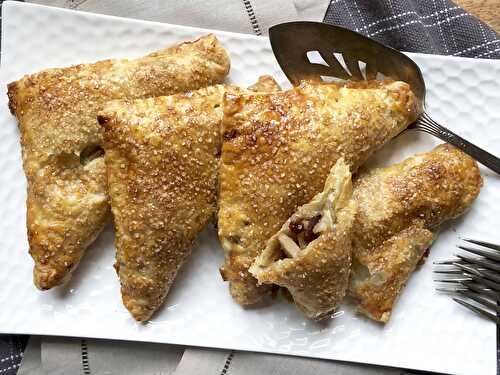 Super easy pear & cranberry turnovers