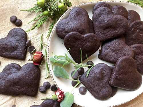 Dark chocolate wafer cookies