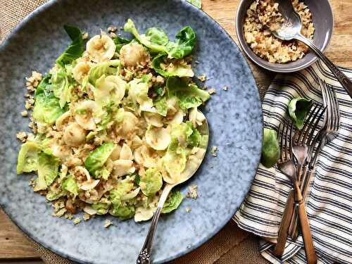 Brown butter orecchiette & brussels sprouts