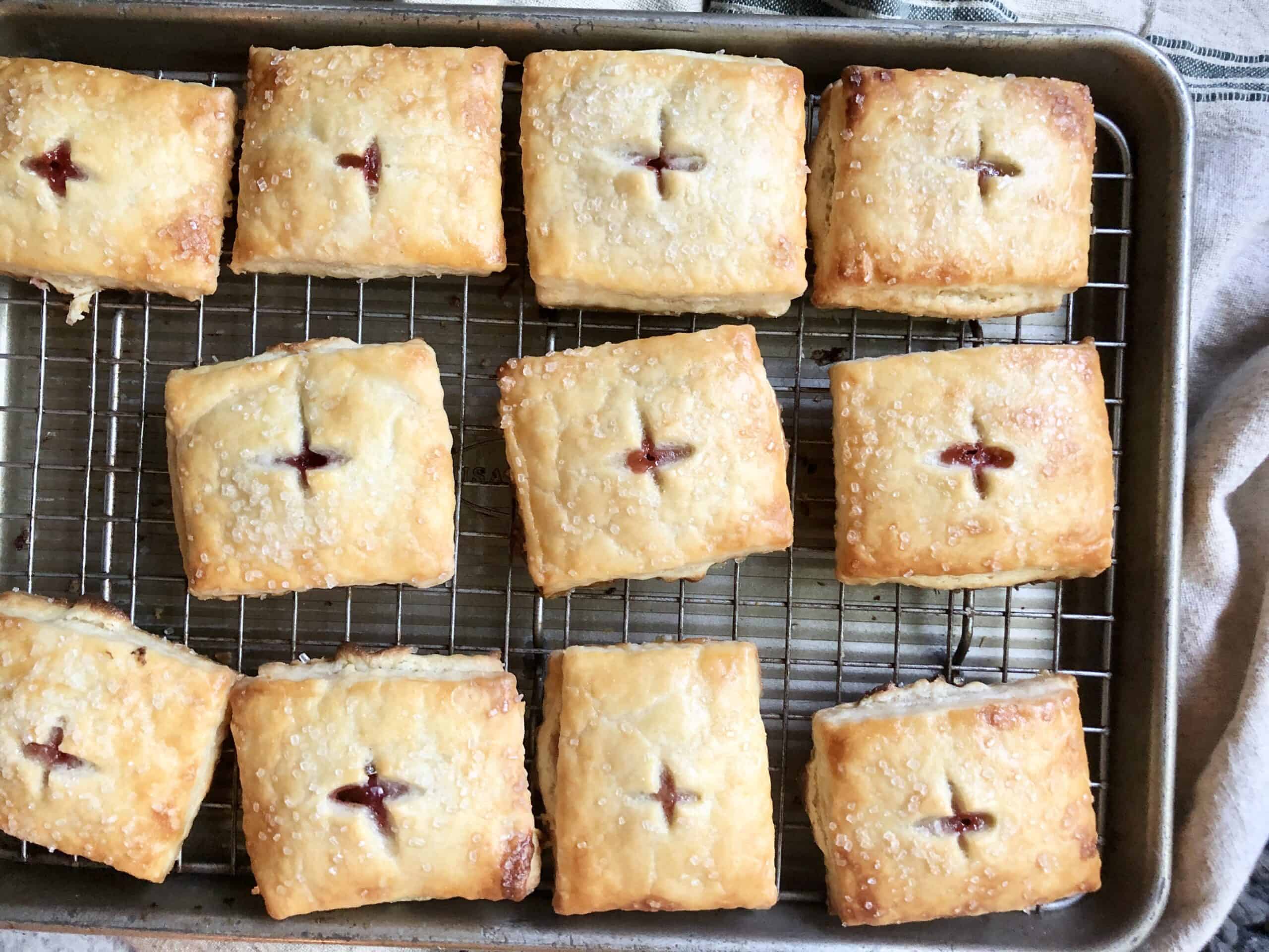 Rhubarb & cheese hand pies