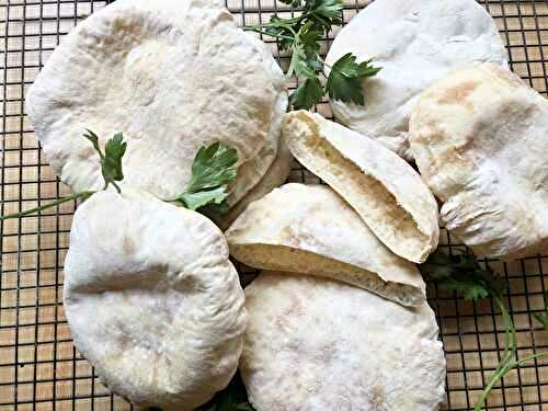 Fluffy homemade pita bread
