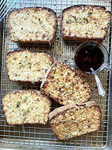 Broiled savory french toast