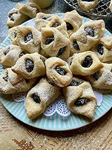 Polish kiffles with plum filling