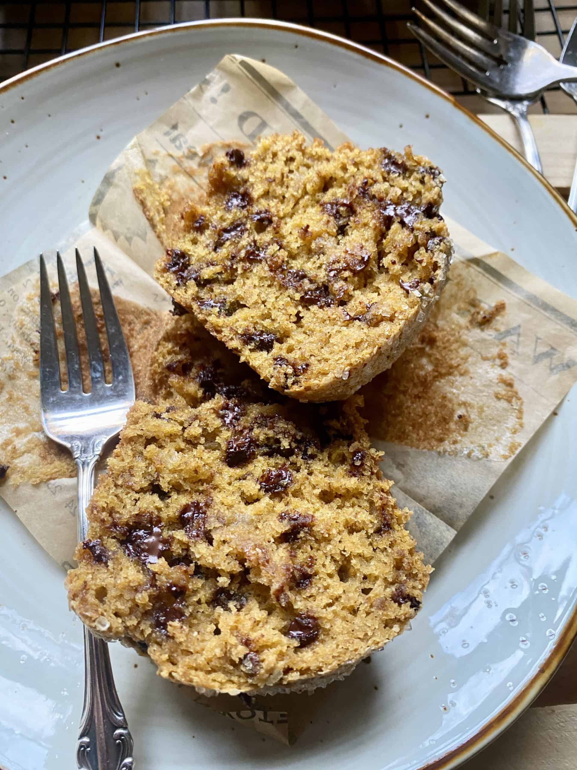 Fresh milled flour pumpkin banana muffins 