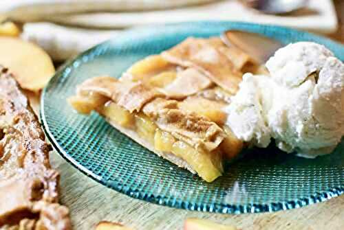 Peach & Vanilla Slab Pie