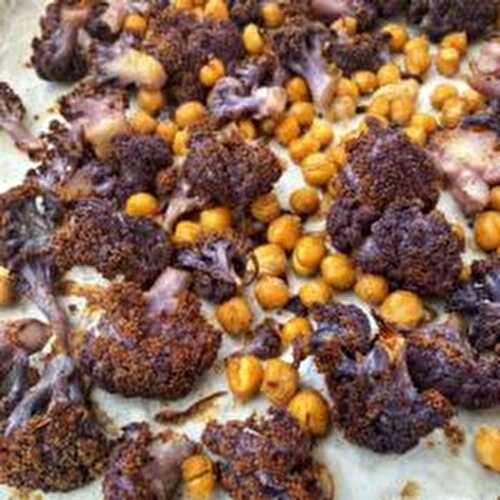 Roasted Cauliflower and Chickpeas with Cumin and Coriander