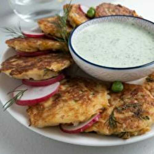 Zucchini And Halloumi Fritters 