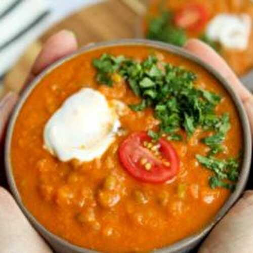 Nourishing lentil soup