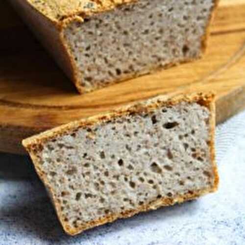 Delicious one-ingredient buckwheat bread