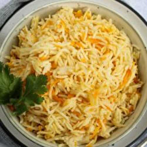 The easy rice with carrots recipe