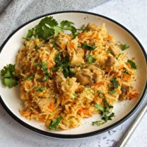 Easy one-pot chicken and rice recipe (aka plov)