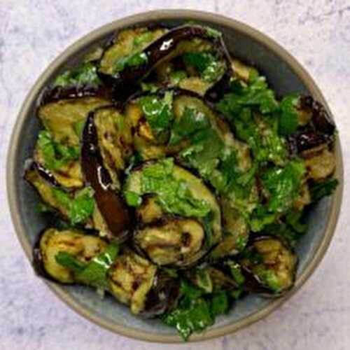 Mediterranean Roasted Eggplant Recipe with Parmesan and Coriander
