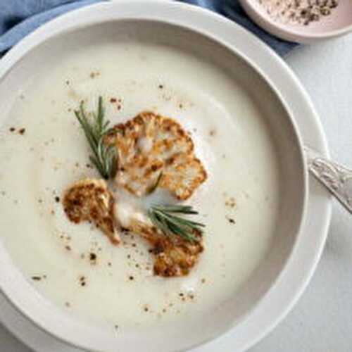 Super quick creamy cauliflower soup