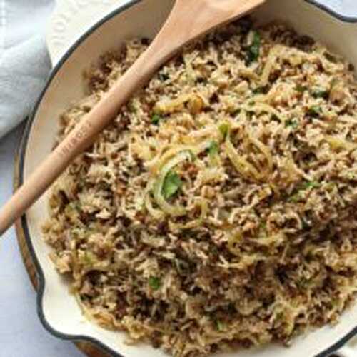 Spiced Rice & Lentils (Mejadra) 