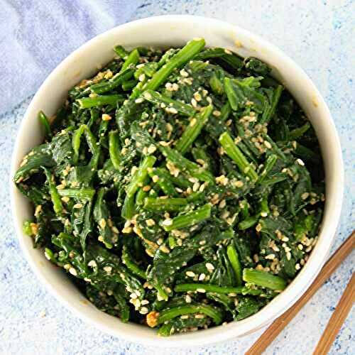 Spinach Salad with Sesame Dressing – Goma-ae