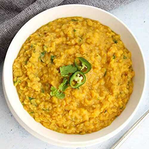 Chana Dal Recipe - Indian red lentil dahl