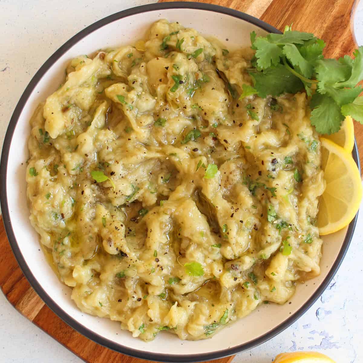 Mutabal - Middle Eastern Smoked Eggplant Dip