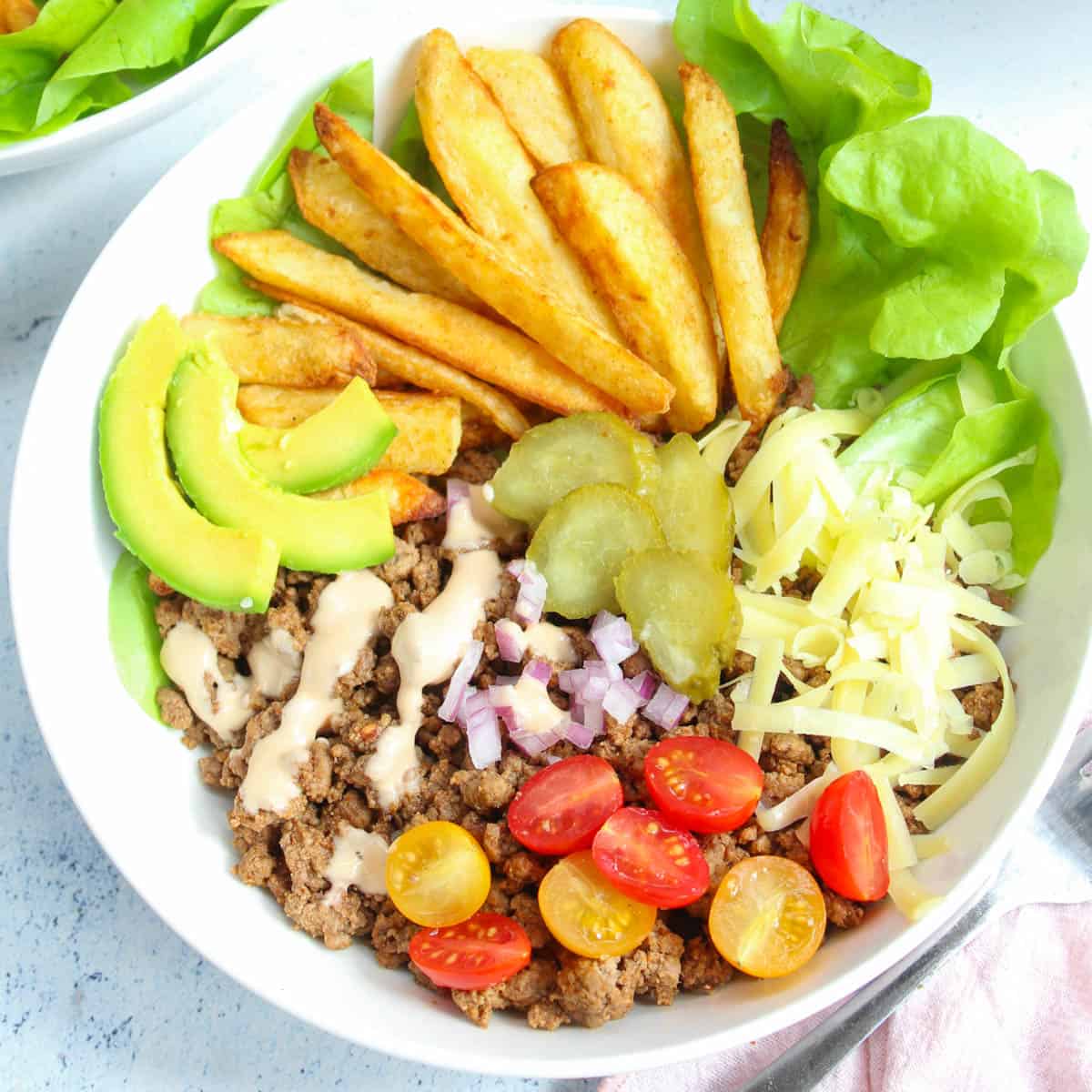 Easy Burger Bowl Recipe