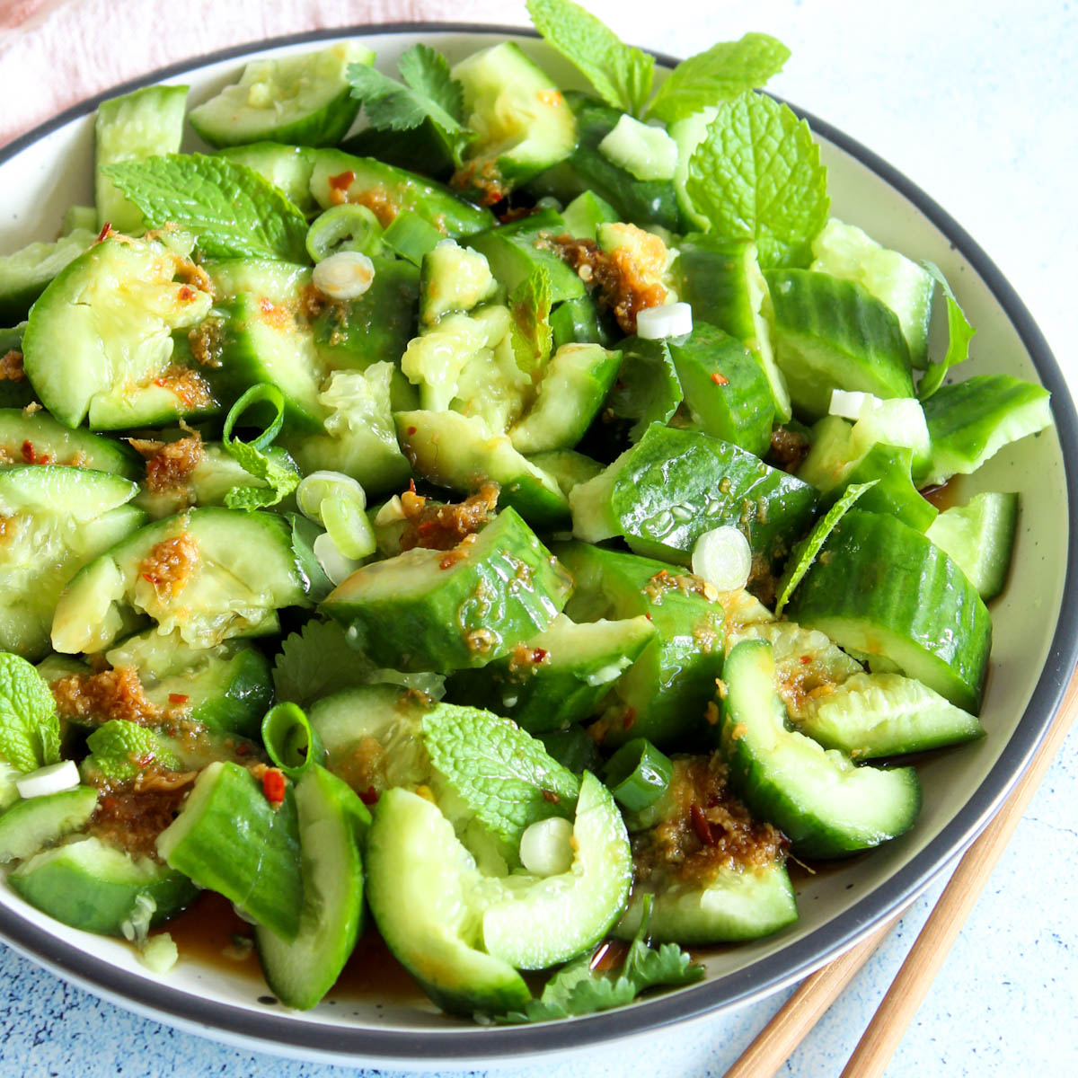Smashed cucumber salad recipe