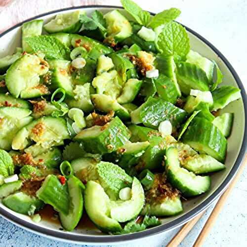 Smashed cucumber salad recipe