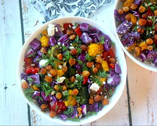 Rainbow Farro Salad