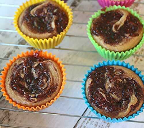 Almond Butter and Jam Muffins