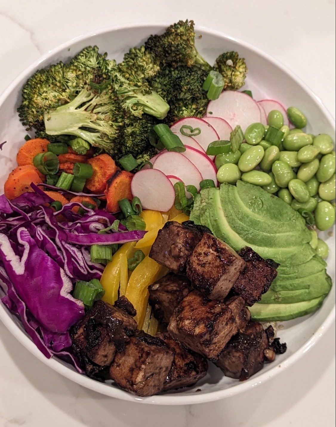 Rainbow Tofu Bowl