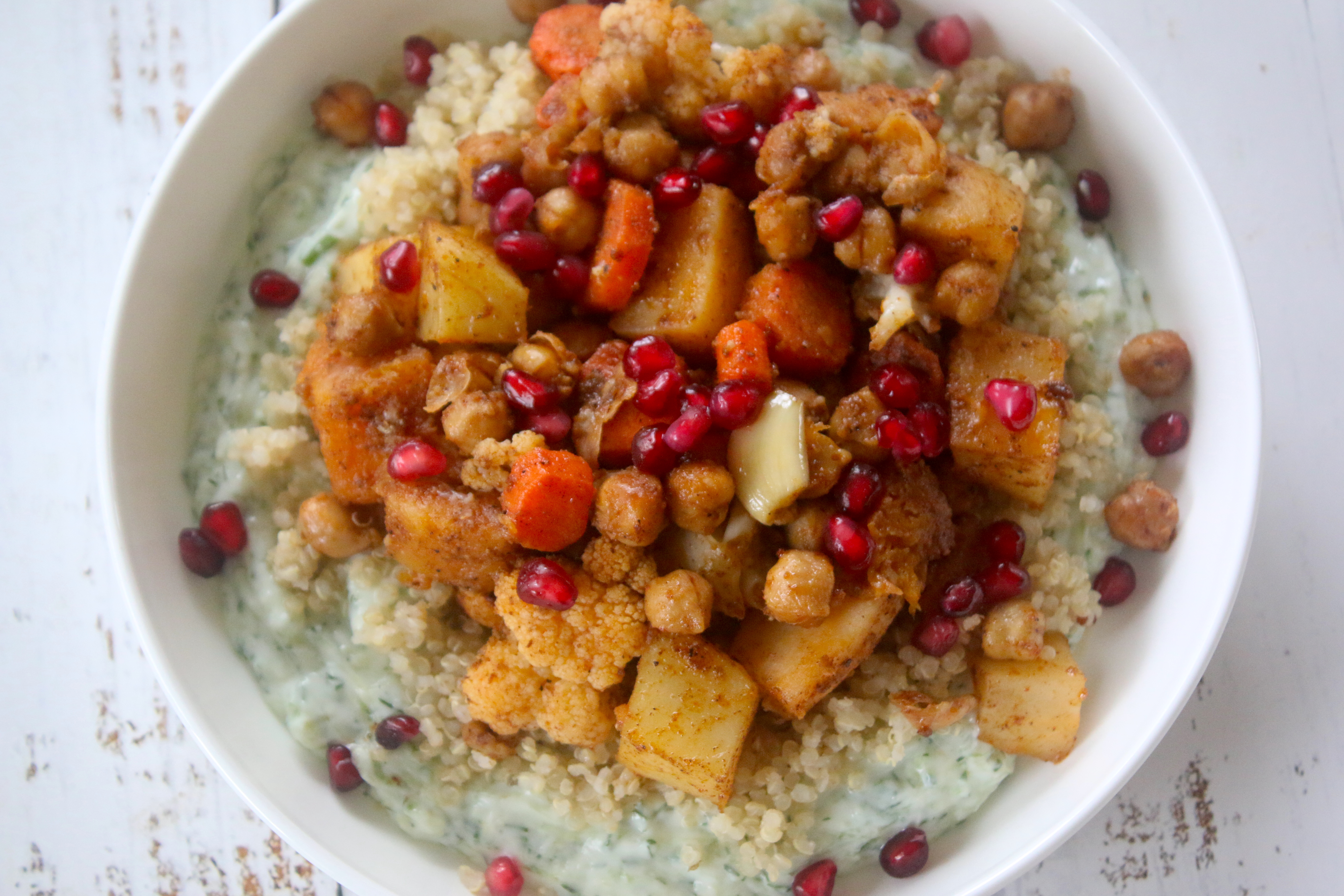 Spiced Veggie and Tzatziki Bowl