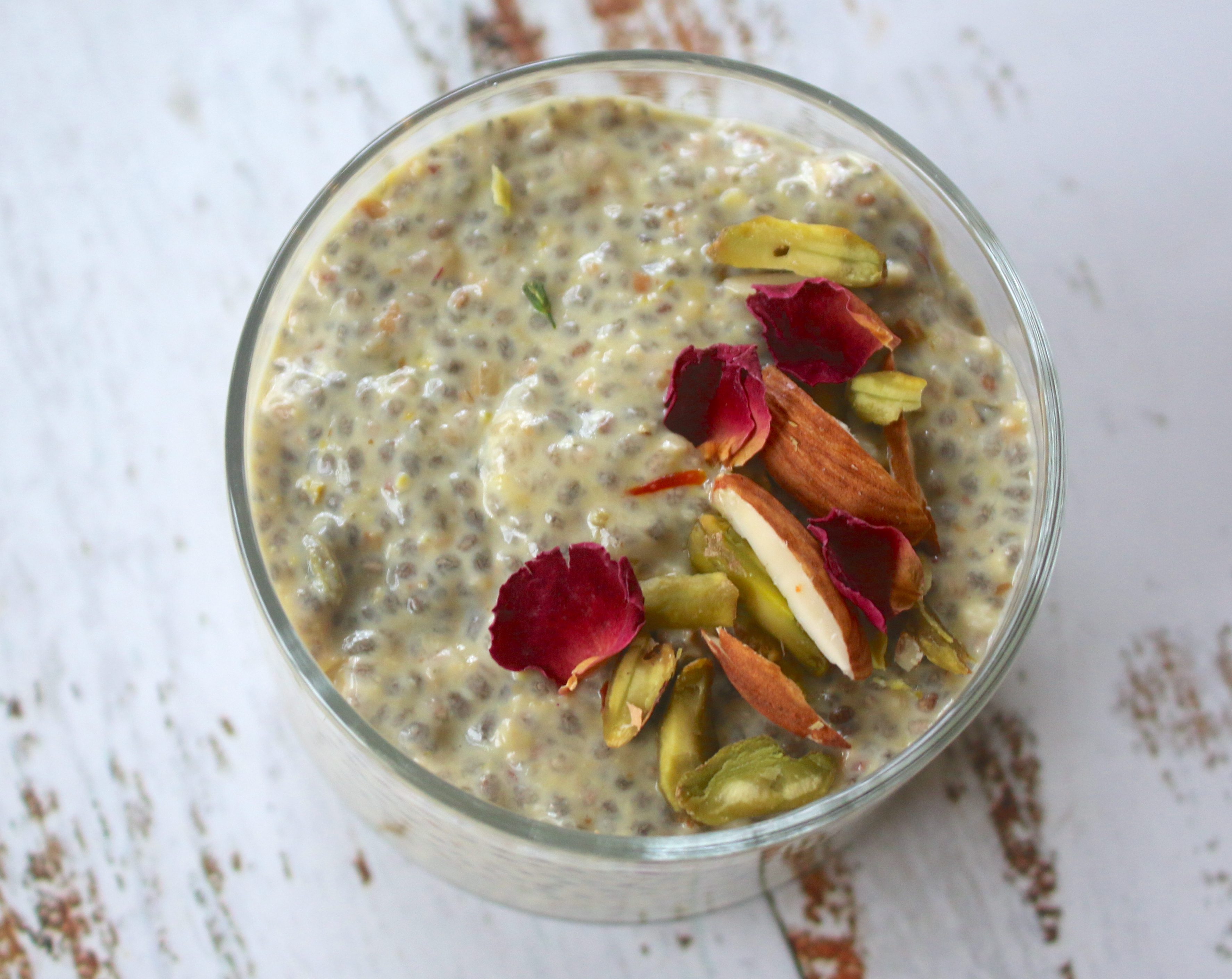 Thandai Chia Pudding