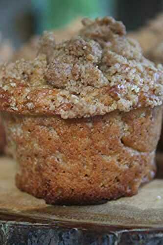 Eggless Apple Spice Muffins with Cinnamon Streusel