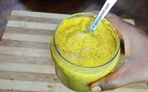 Aam kasundi recipe- Bengali mango mustard sauce recipe -