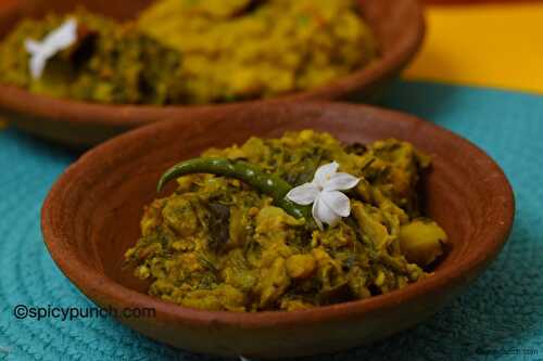 Bengali labra recipe - bengali mixed vegetable curry for Lakshmi puja