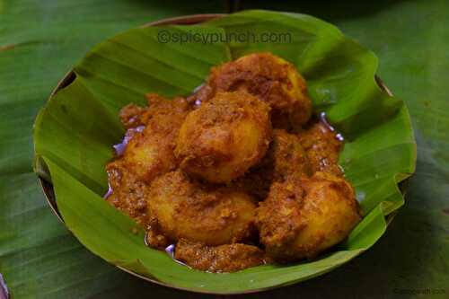 Bhoger alu dum - Durga puja and kali puja special potato curry